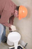 stock photo of construction worker  - Painting contractor - JPG 