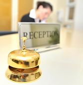 stock photo of reception  - Hotel reception - JPG 