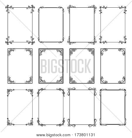 Poster: Decorative vintage frames