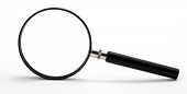 stock photo of magnifying  - magnifying glass isolated on white background - JPG 