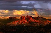 pic of sunset  - Beautiful rainbow in Sedona Arizona during sunset - JPG 