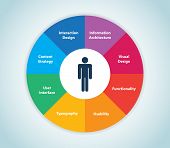 picture of user  - This image represents a user experience wheel - JPG 