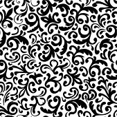 image of black  - Seamless vector ornament - JPG 