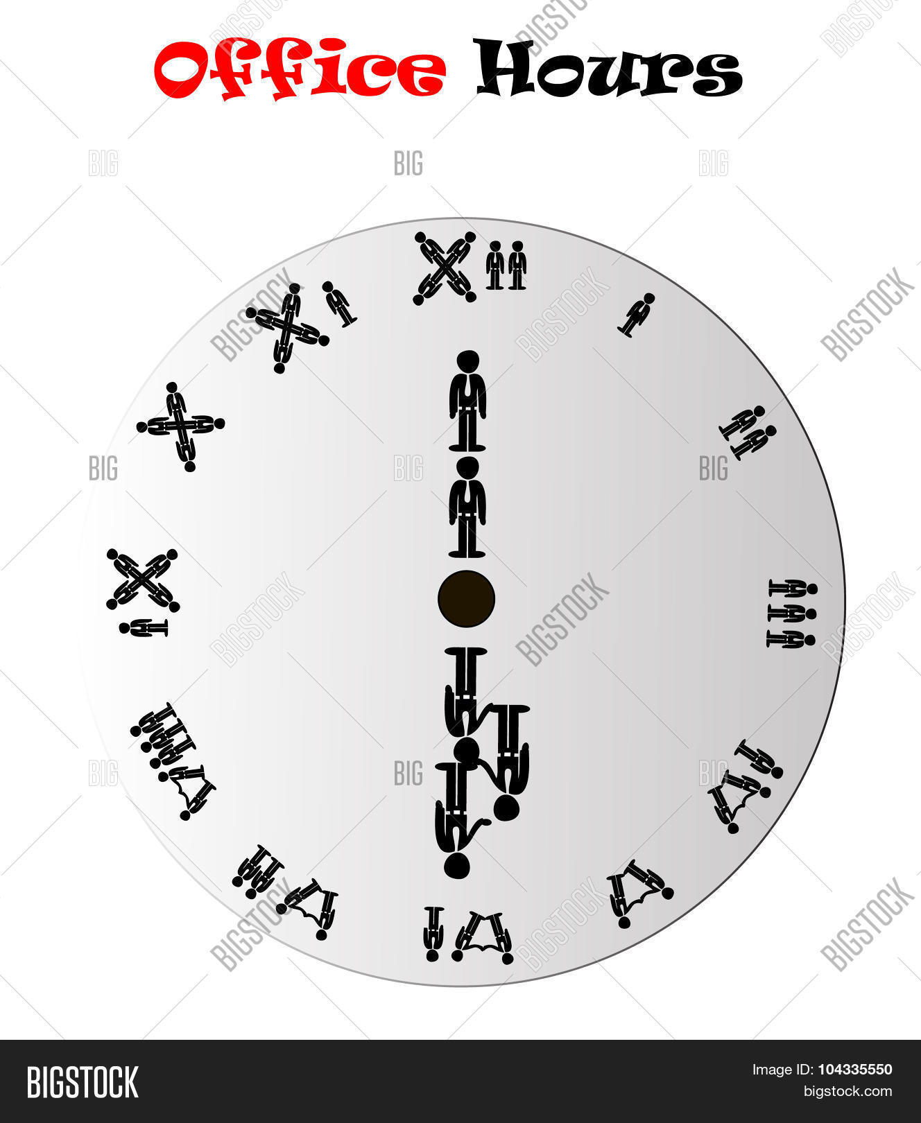 Evening Office Hours Conceptual Vector & Photo Bigstock - 1328x1620 - jpeg Evening Office Hours