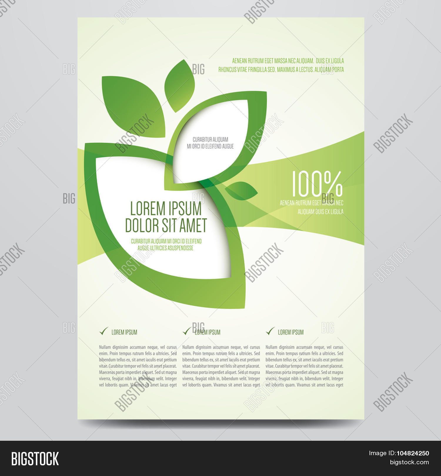 vector eco flyer poster brochure magazine cover environmental brochure design