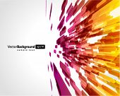 picture of bend  - Abstract fly hexagon shapes vector background - JPG 