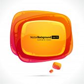 foto of abstract  - Abstract glossy speech bubble vector background - JPG 