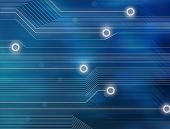 stock photo of technology  - An abstract technology background with energy  - JPG 