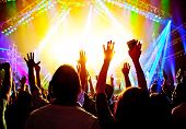 stock photo of hand  - Rock concert - JPG 