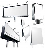 stock photo of outdoor  - Outdoor advertising constructions - JPG 