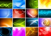 picture of abstract  - Collection of abstract multicolored backgrounds - JPG 