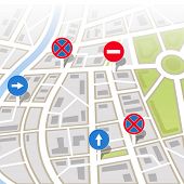 image of transportation  - Background of city map - JPG 