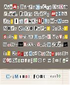 picture of newspaper  - Set of vector letters from newspaper and magazines - JPG 