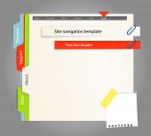 stock photo of web  - Web site template - JPG 