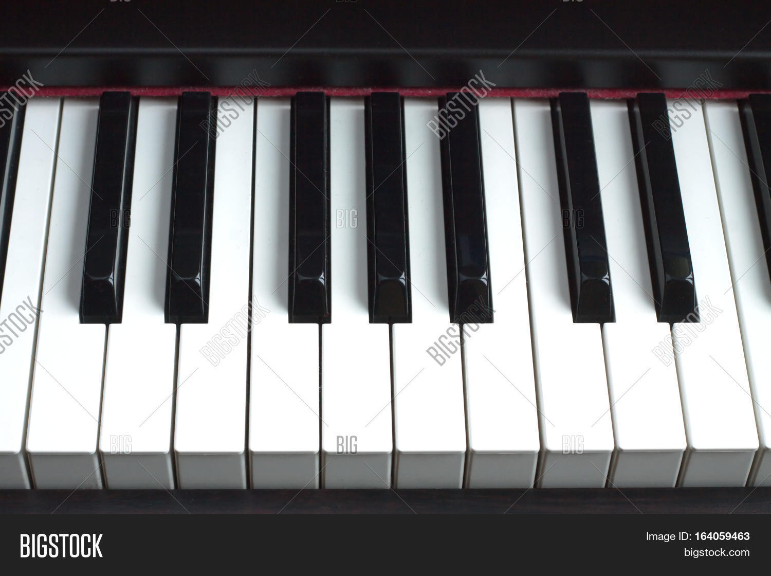 Piano Keyboard White Black Keys. Image & Photo Bigstock