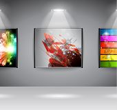 image of money  - Show Room Art Gallery exposition or advertising of object or to use like an intro webpage for website modern project - JPG 