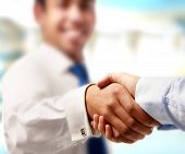 foto of handshake  - Closeup of a business handshake - JPG 