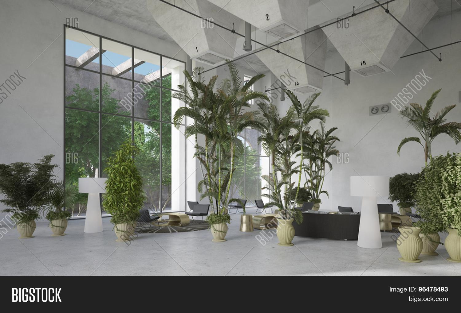 Modern Living Room Plants large modern designer double volume living room atrium interior Modern Living Room Plants large modern designer double volume living room atrium interior