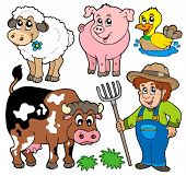 stock photo of cartoon  - Farm cartoons collection  - JPG 