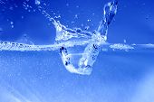 pic of seep  - Stock photo of blue water splash pouring water - JPG 