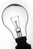 image of business concept  - white lightbulb on a white background concept of idea - JPG 