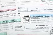 picture of outcome  - Income Tax Return forms 1040 and Schedules - JPG 
