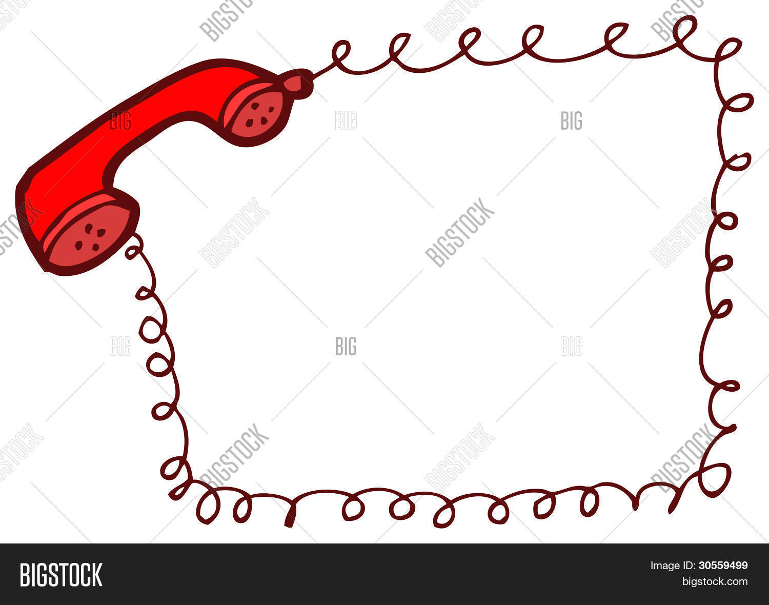 Telephone Decorative Border Cartoon Image & Photo Bigstock