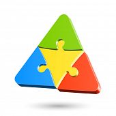 foto of puzzle  - Puzzle triangle - JPG 