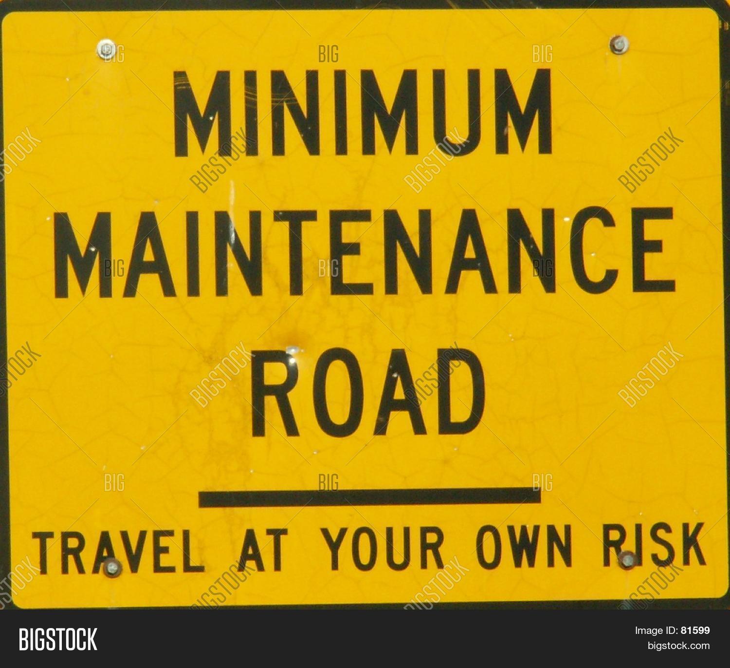 Maintenance Sign Image & Photo Bigstock