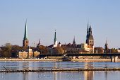 stock photo of stay  - Classic view of Old Riga in Latvia - JPG 