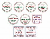 foto of france  - Passport stamps from Italy - JPG 