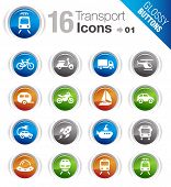 stock photo of transportation  - Glossy Buttons  - JPG 