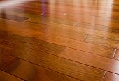 image of floors  - wide angle of brazilian cherry hardwood floor - JPG 