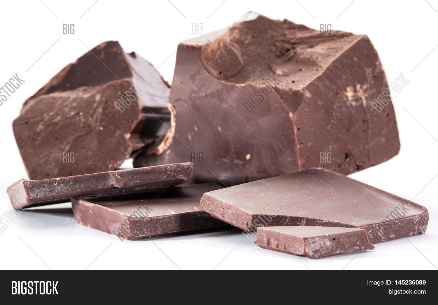 Chocolate Blocks Pieces Chocolate Image & Photo Bigstock
