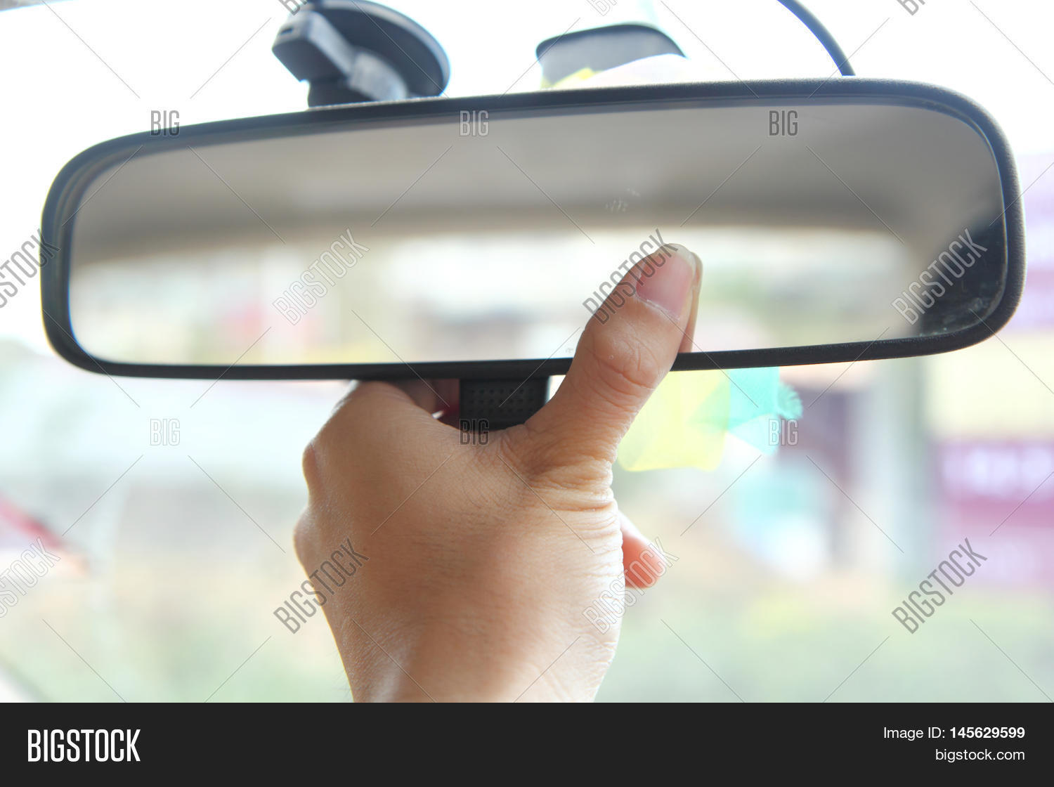 Adjust Rear View Mirror Car Image & Photo Bigstock