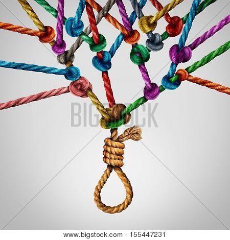 Poster: Social suicide concept