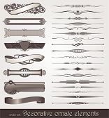 stock photo of element  - Vector decorative design elements - JPG 