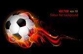 foto of competition  - Vector editable fantastic football background with a soccer ball - JPG 