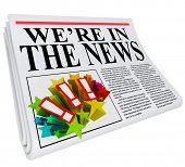 picture of newspaper  - A 3D newspaper with headline reading We - JPG 