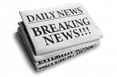 pic of newspaper  - Daily news newspaper headline reading breaking news - JPG 