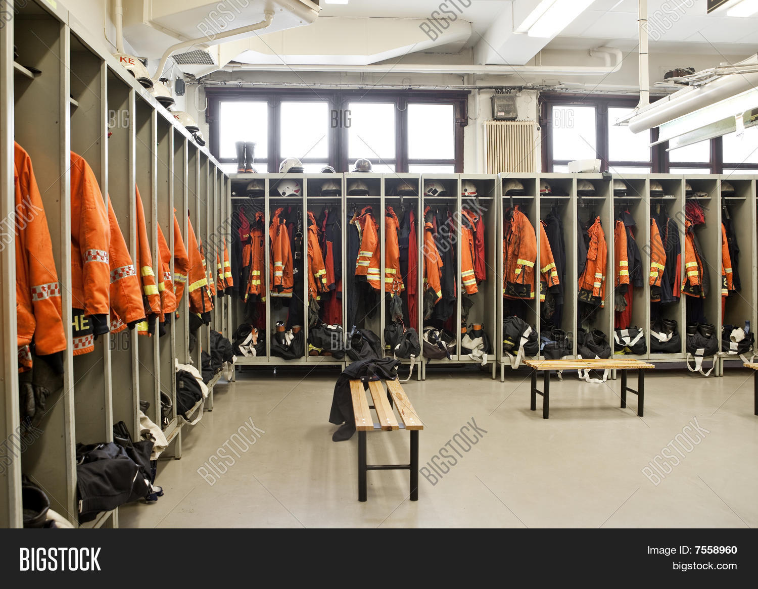 Firestation Interior Image & Photo Bigstock