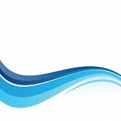 stock photo of waves  - Business background wave - JPG 