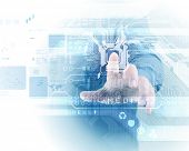 picture of science  - Electric scheme for design use - JPG 