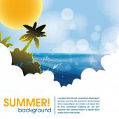 stock photo of holidays  - summer holiday web and print template  - JPG 