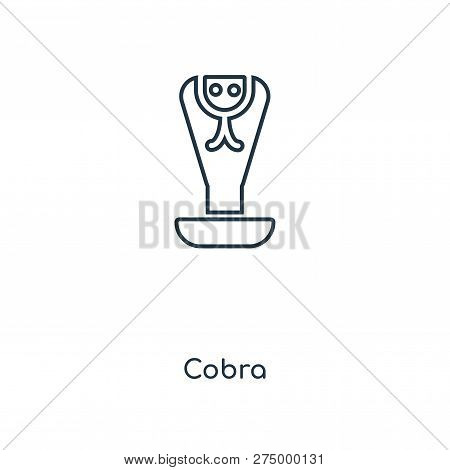 Poster: Cobra Icon In Trendy Design