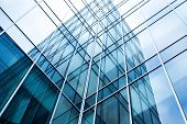 pic of buildings  - transparent glass wall of office building - JPG 