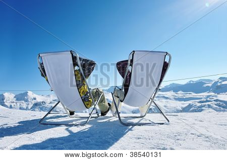 Picture or Photo of Couple at mountains in winter, Val-d