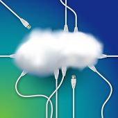 picture of technology concept  - Cloud computing concept - JPG 