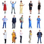 foto of businessmen  - Large group of smiling workers people - JPG 