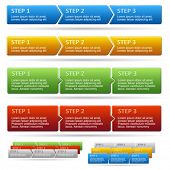 foto of flow  - Vector horizontal steps - JPG 